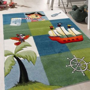 Tapis Pirate Bleu 60 x 110 cm