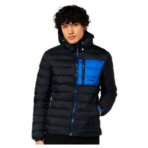 Superdry Classic Fuji Puffer Jacket Veste, Black Colour Block, S Homme