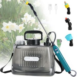 DOUBFIVSY Pulverisateur Electrique de Jardin avec 3 Buses Reglable, Pulverisateur a Pression AutoPump, Pulverisateur a Batterie des