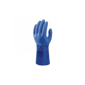 Showa Gant tricot coton enduction PVC bleu LG 300mm T11/XXL 660 11/XXL BEST GLOVE
