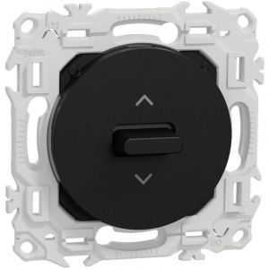 Schneider Electric Commande volets roulants (Inter ou BP) noir Odace (S940208)