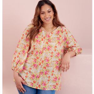 Simplicity Patron 9334 - Top ample avec decollete V e variations de manches raglan du 38 au 56 (FR) -