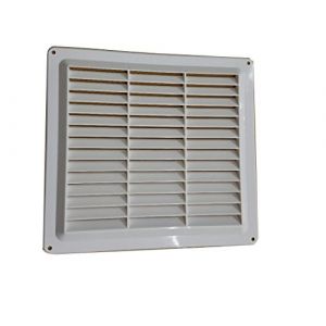 Bulk Hardware Grille d'aération à persiennes en plastique bh03798