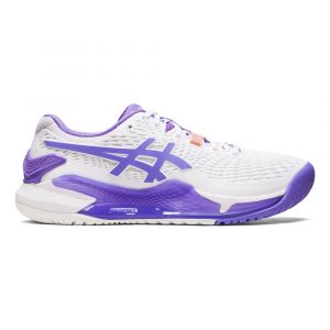 Asics Gel-Resolution 9 Chaussures Toutes Surfaces Femmes - Blanc, Lilas