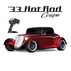 Traxxas HOT ROD COUPE 4X4 BRUSHED 1/10 ROUGE SANS BATTERIE ET CHARGEUR - 93044-4-RED