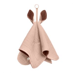 BIBS Kangarooo Cuddle Cloth doudou plat à clip Blush 1 pcs