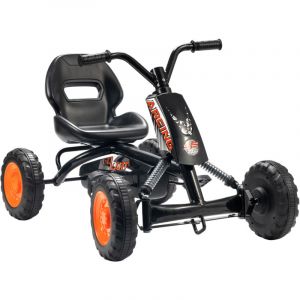 Kart à pédales pour enfants - AIYAPLAY - avancer et reculer - pour garçons filles de 2-5 ans - PP et acier - 84x54x56 cm - noir