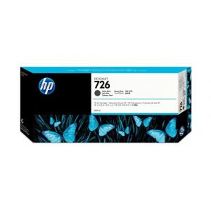 HP 726 - 300 ml - noir mat - original - DesignJet - cartouche d'encre - pour DesignJet HD Pro MFP, SD Pro MFP, T1200, T1200ps, T1300, T1708, T1708dr, T2300, T790, T795