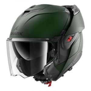 Shark Casque modulable Oxo Blank dark green mat- XL