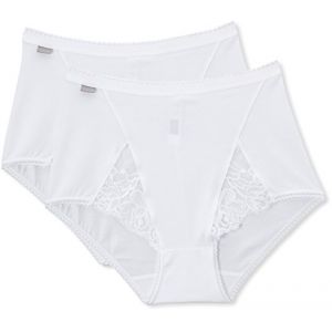 PLAYTEX Coton et Dentelle, Culotte Femme, Blanc, FR: 54 (Taille fabricant: 8-54 )