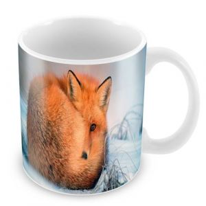 Fabulous Mug c&eacute;ramique Renard Roux Dans La Neige