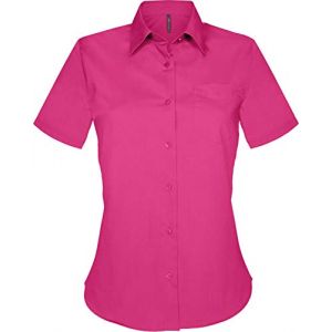 Kariban Judith > Chemise Manches Courtes Femme - Fuchsia, XL, Femme