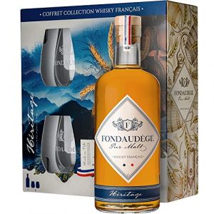 Image de Coffret Whisky Fondaudège + 2 verres 40° 70CL