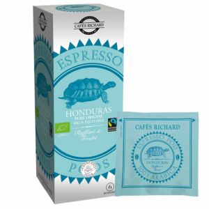 Caf&eacute;s Richard Caf&eacute; Honduras Bio et &eacute;quitable pods ESE &eacute;tui x25