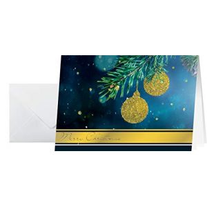 Sigel Carte de Noël 'Golden Glitter', A6, 220 g/m2