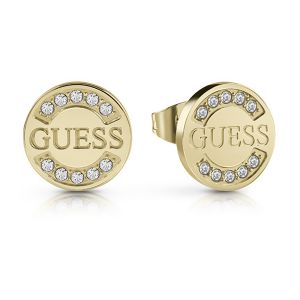 Image de Guess Boucles oreilles Puces en Acier Doré et Cristal Blanc Femme multicolor - Taille Unique