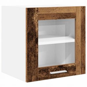 VidaXL Armoire suspendue avec &eacute;tag&egrave;re Riga Bois Ancien 40 x 31 x 40 cm