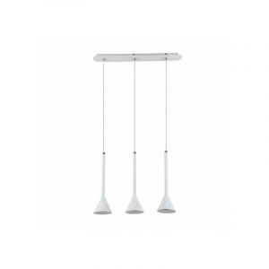 Italux Suspension moderne Anela WH blanc 3 ampoules