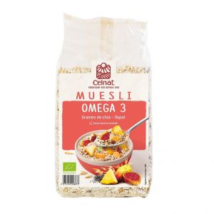Celnat Muesli oméga 3 nopal, graines de Chia Clenat - 375 g