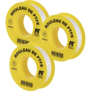Noyon & Thiebault 3 rouleaux d'étanchéité Téflon longeur 12m largeur 12mm Noyon&thiebault