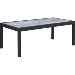 Habitat et Jardin Table jardin en aluminium extensible 'Lagos' - 200/320 x 105 x 76 cm - Gris
