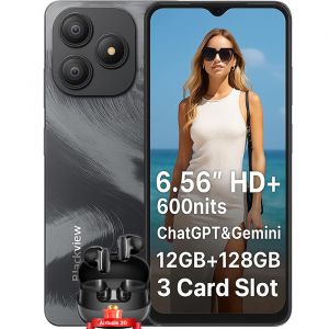 Blackview WAVE 9C Smartphone 6.56" 12Go+128Go 13MP+8MP 5000mAh Android 15 Dual SIM Face ID Noir avec Airbuds 20