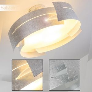 Hofstein Plafonnier m&eacute;tal argent&eacute; design"vague" Novara