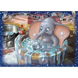 Image de Ravensburger Puzzle Adulte Dumbo L Elephant Prend Son Bain Avec Souris Timothee - 1000 Pieces - Ravensbouger Collection Disney - Nouveaute