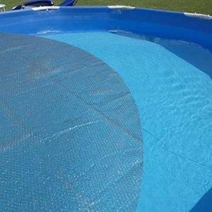 Image de Couverture Solaire Piscine Gris Silver - Ronde - Diam&egrave;tre 550cm - 215 Microns - Recoupable - Gris