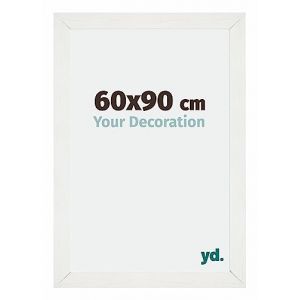 Your Decoration - 60x90 cm - Cadres Photo en mdf Avec Verre acrylique - Anti-Reflet - Excellente Qualité - Blanc Patiné - Cadre Decoration Murale