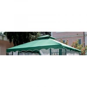 Couvercle supérieur de remplacement pour gazebo 3137 vert MT.3X3