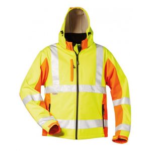 Elysee Veste softshell Haute visibilité ADAM Taille. M, jaune/orange