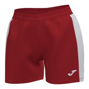 Joma Maxi Shorts Femme, Rouge/Blanc, XXS