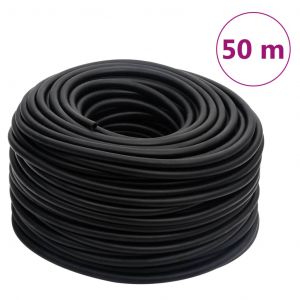VidaXL Tuyau d'air hybride noir 50 m caoutchouc et PVC