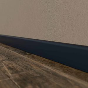 Mon Marché Déco - Plinthe Passe-Câble pvc 80 mm - Anthracite - Lot de 5 - 1 m - Décor