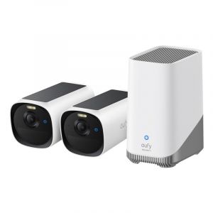 Eufy Cam&eacute;ra de surveillance Cam E40 2K Vision Nocturne Ext&eacute;rieure IA Alarme Audio Bidirectionnel