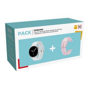 Image de Samsung Pack Galaxy Watch8 40mm argent BT + Bracelet Rose