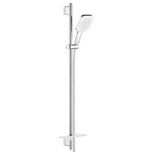 Grohe Ensemble de douche complet 3 jets Rainshower SmartActive 130 Cube blanc R&eacute;f. 26587LS0