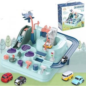 Circuit Voiture Enfant, Piste Aventure De Voiture Jouet, Pistes De Voiture Jeux Pour Enfants, Montessori Profite Aux Jouets