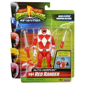 Mighty Morphin Power Rangers RED RANGER Auto-Morphin Actionfigur
