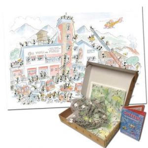 Image de Akena Puzzle 540 pi&egrave;ces : Pompier Coloris Unique