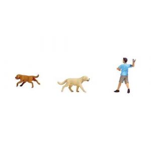 Busch Jeu dapplication H0 avec chiens 7896