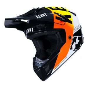 Image de Kenny Casque cross Performance Graphic noir/jaune fluo/rouge- M