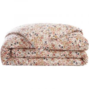 Altobuy - isis - Housse de Couette 140x200cm Gaze de Coton Motif Liberty - Greige