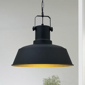 ROYALTECH Suspension Orema, noir, Ø 40 cm, métal, E27
