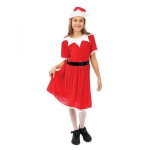 Costume M&egrave;re No&euml;l - Ptit Clown - Fille - Rouge - 7/9 Ans