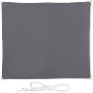 Voile d'ombrage carré 3 x 3 m gris 13_0002929_2