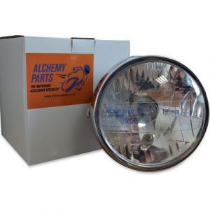 Personnalisé Moto Phare - Universel - Noir Métal pour Cafe Racer Street Moto Projet - Norme E