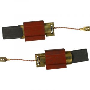 Vhbw 2x balais de charbon compatible avec Miele W320, W3202, W3203, W3205, W322, W3222, W323, W3240, W3241, W3242, W3243 machine à laver, sèche-linge
