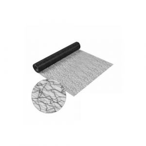 Viphome 6CHT016NR Chemin de Table Maille Noir 30 x 500 cm